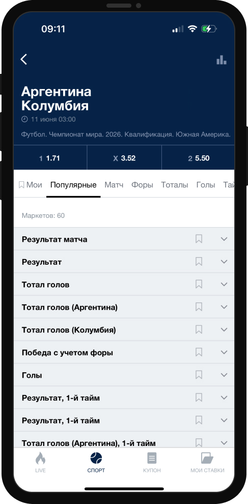 Фора в букмекерских конторах