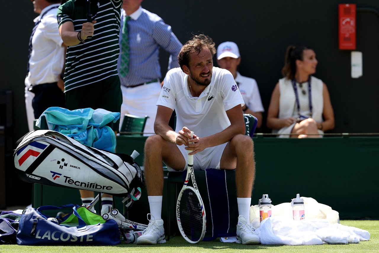 Даниил Медведев, Уимблдон-2025 (фото: Clive Brunskill/Getty Images)