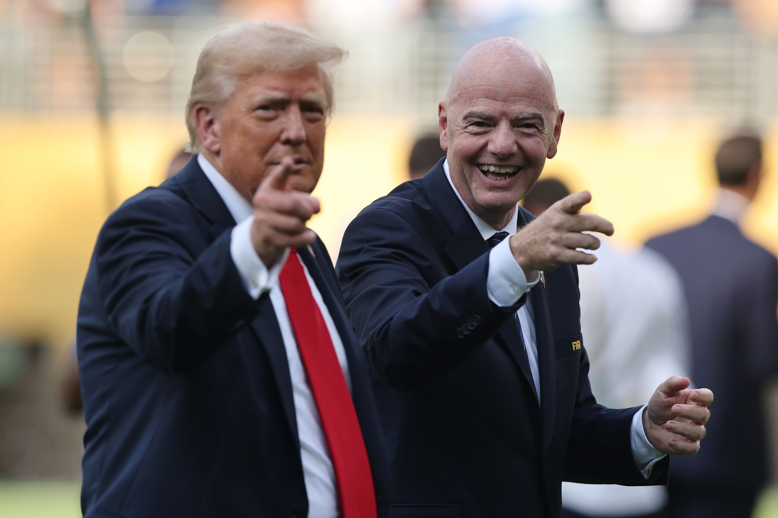 Дональд Трамп и Джанни Инфантино (Alex Grimm/Getty Images)