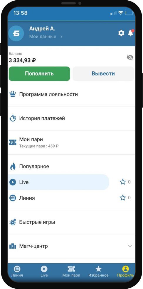 Бетсити моб.сайт