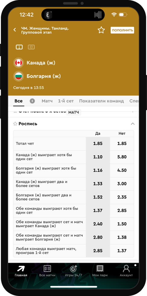 Тотал в волейболе