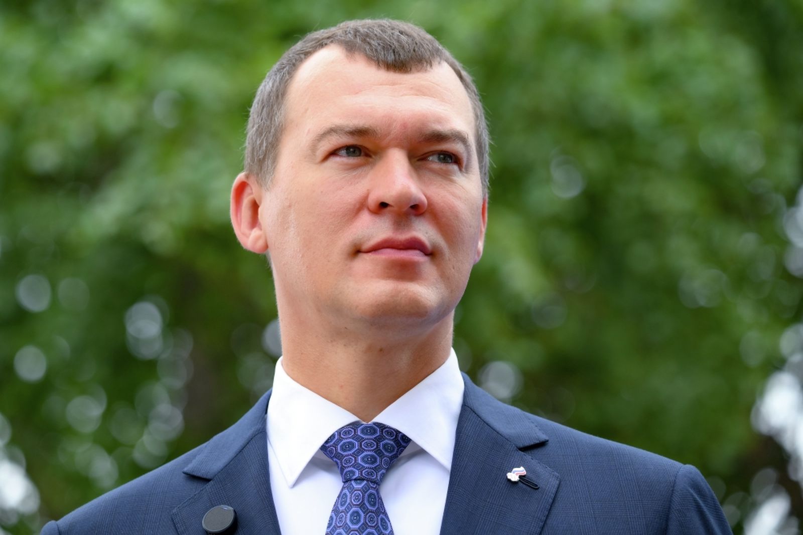 4 сентября 2025 года. ВЭФ-2025 во Владивостоке. Открытие павильона «Арена ГТО». Министр спорта РФ, президент Олимпийского комитета России Михаил Дегтярев. Фото: Пелагия Тихонова / РИА Новости ©