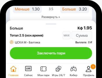 Как сделать ставку Винлайн 5