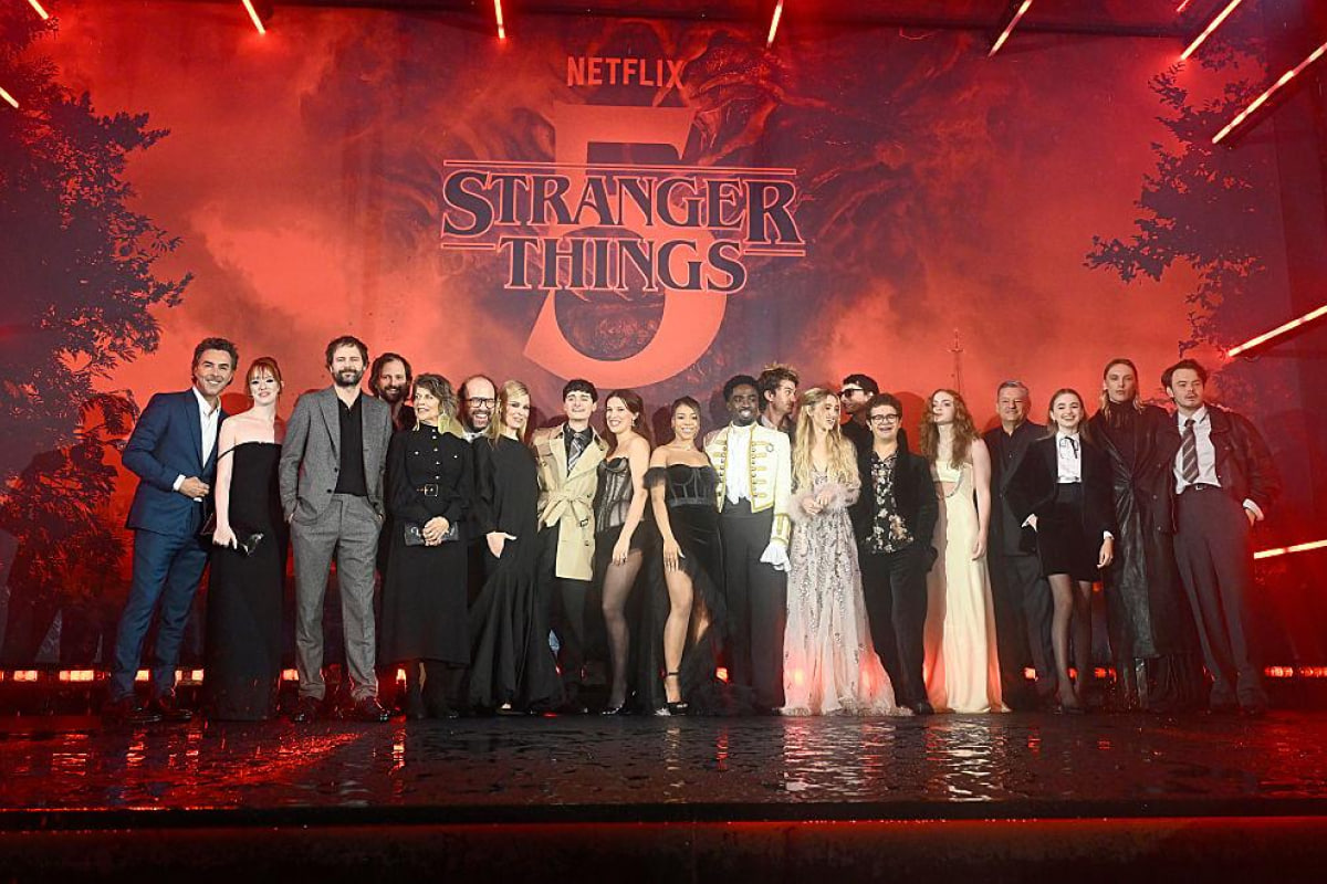 Создатели сериала на премьере в Лестере (Getty Images)