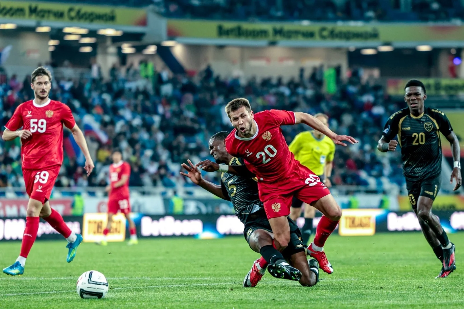 Россия – Тринидад и Тобаго – 3:0. BetBoom Товарищеский матч. Калининград