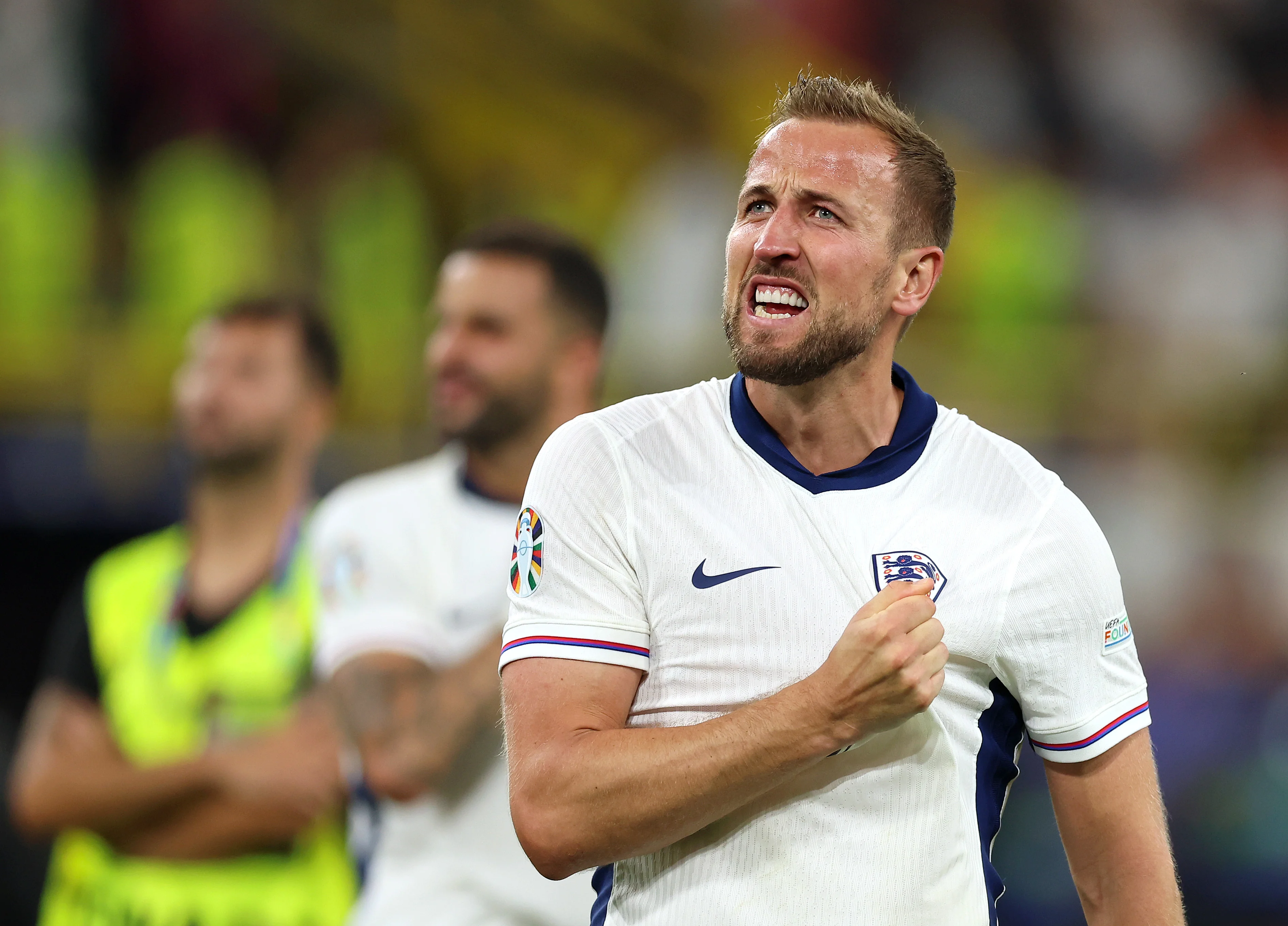 Харри Кейн в полуфинале Евро-2024 с Нидерландами (Richard Pelham/Getty Images)