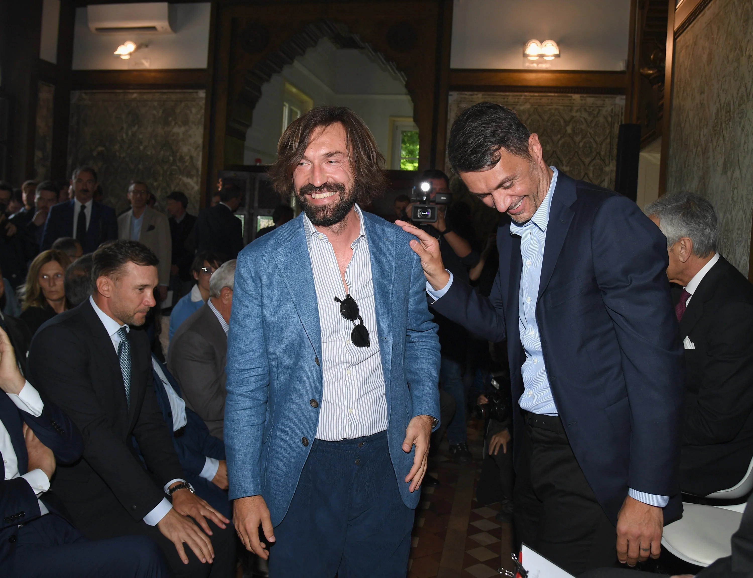 Андреа Пирло и Паоло Мальдини (Claudio Villa/Getty Images)