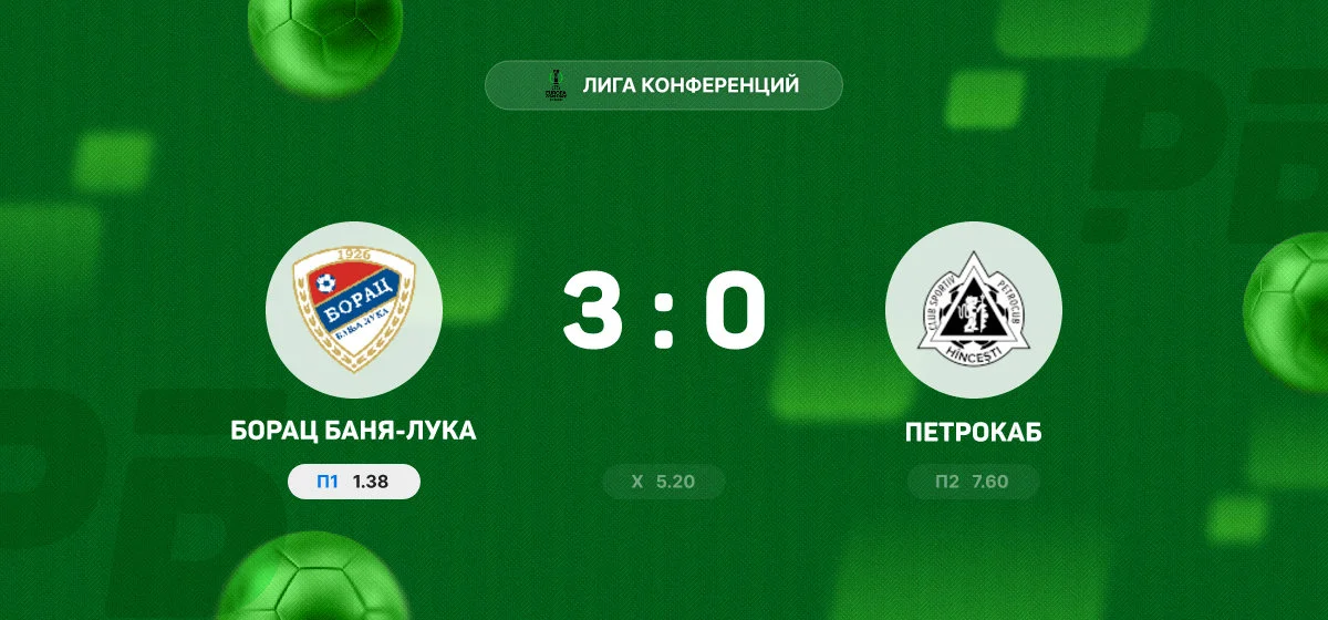 «Борац Баня-Лука» обыграл «Петрокаб» в матче Лиги Конференций