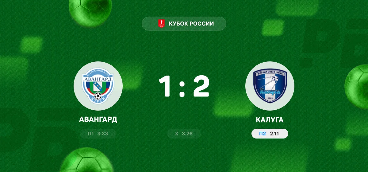 «Калуга» обыграла курский «Авангард» в матче Кубка России