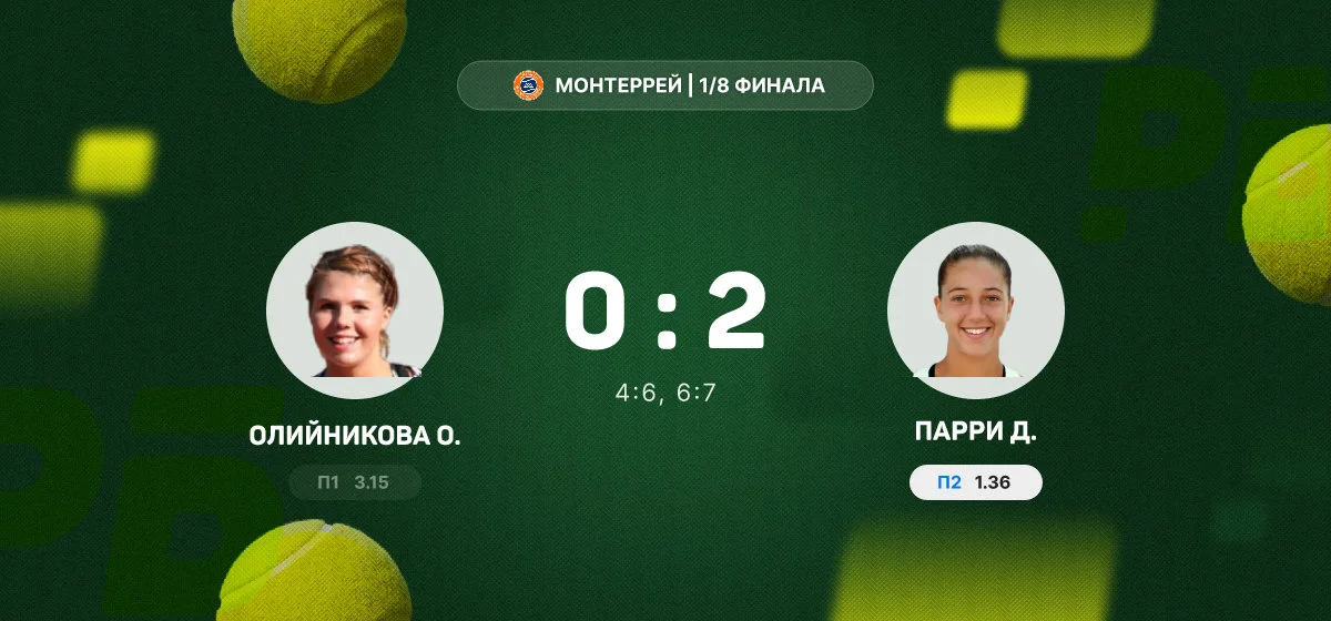 Диана Парри вышла в четвертьфинал турнира в Монтеррее