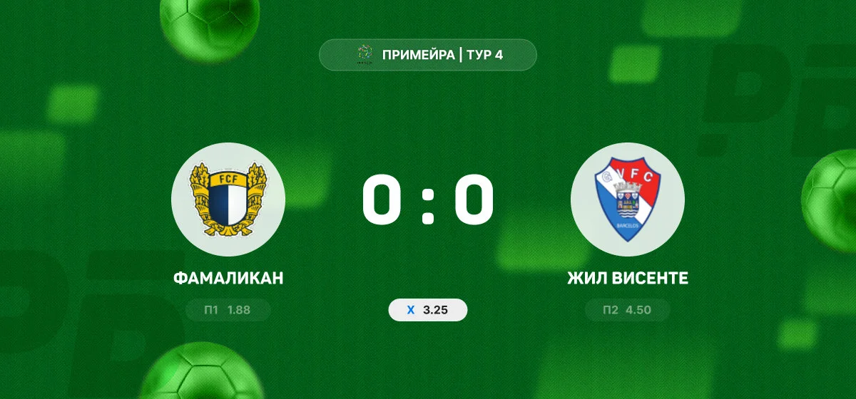 «Фамаликан» и «Жил Висенте» не выявили победителя в матче чемпионата Португалии