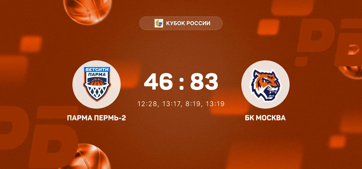 «БК Москва» разгромила «Парму Пермь-2» в матче Кубка России