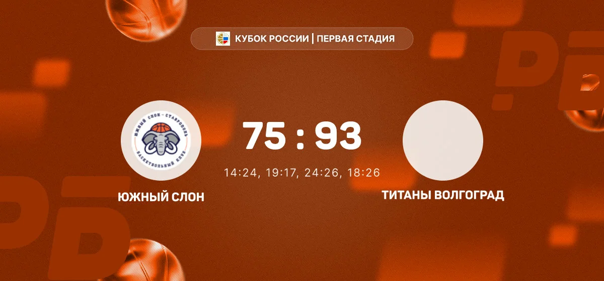 «Титаны Волгоград» обыграли «Южный Слон» в матче Кубка России
