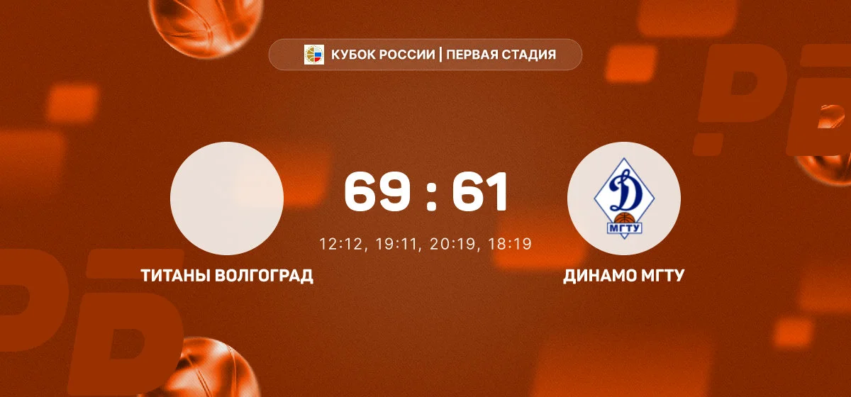 «Титаны» из Волгограда обыграли «Динамо МГТУ» в матче Кубка России