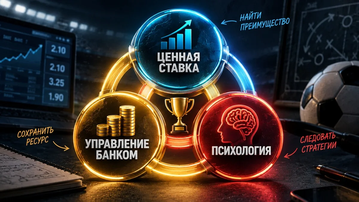 Управление банком, умение найти ценную ставку и психология — три столпа хорошего беттинга
