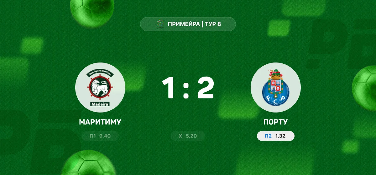 «Порту» одержал волевую победу над «Маритиму» в матче Примейры