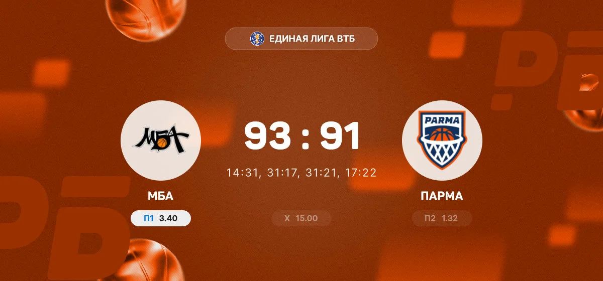 МБА одержала победу над «ПАРМОЙ» в регулярном чемпионате Единой лиги ВТБ