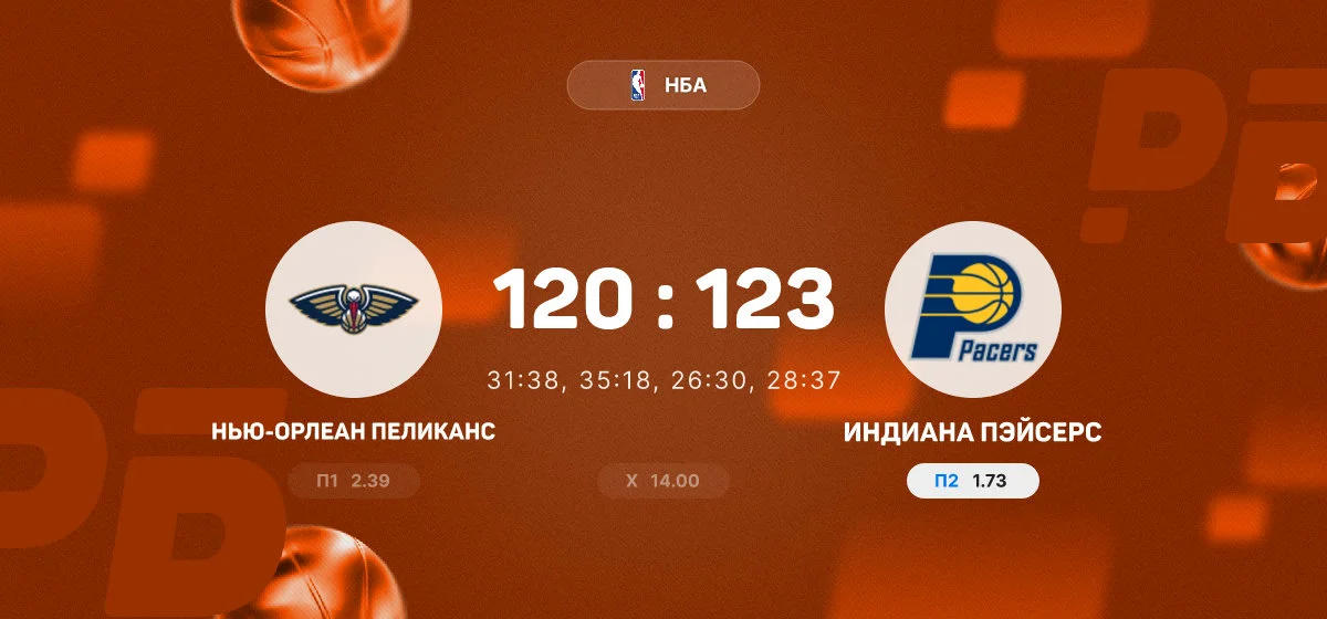 Сиакам набрал 30 очков в победе «Индианы» над «Нью-Орлеаном»
