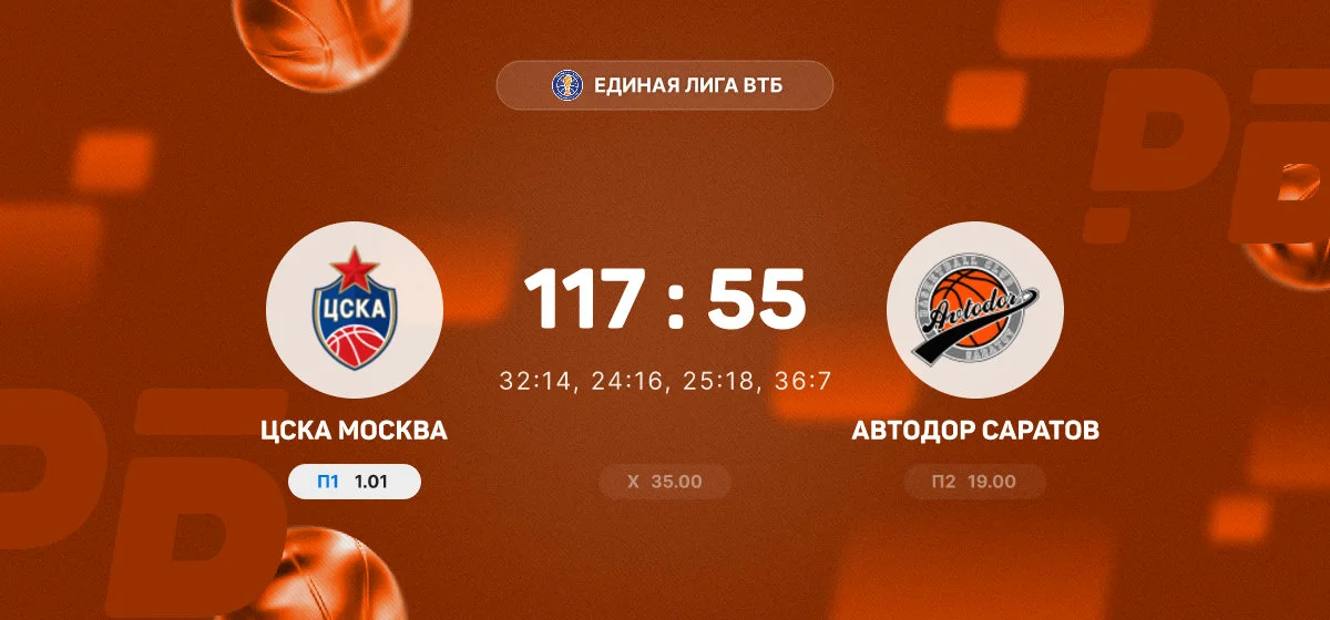 ЦСКА разгромил «Автодор» в матче Единой лиги ВТБ