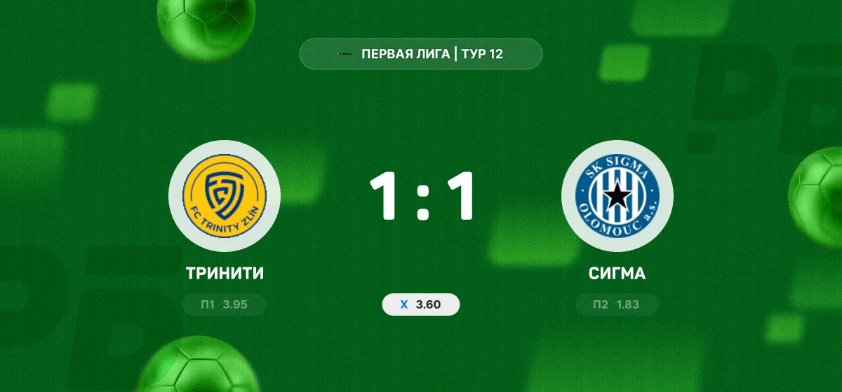 «Тринити» и «Сигма» не выявили победителя в матче Первой Лиги